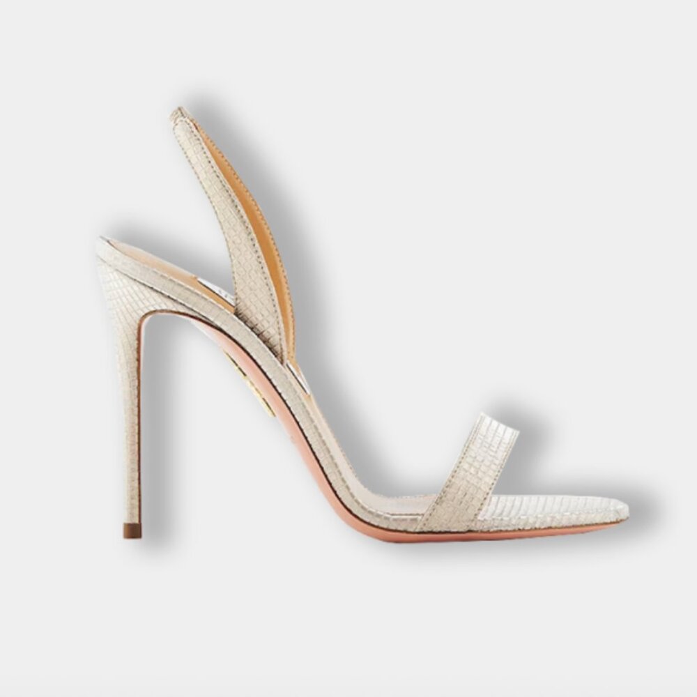 NWT Aquazzura So Nude Sandals 105mm (Size EU35.5/US5.5)